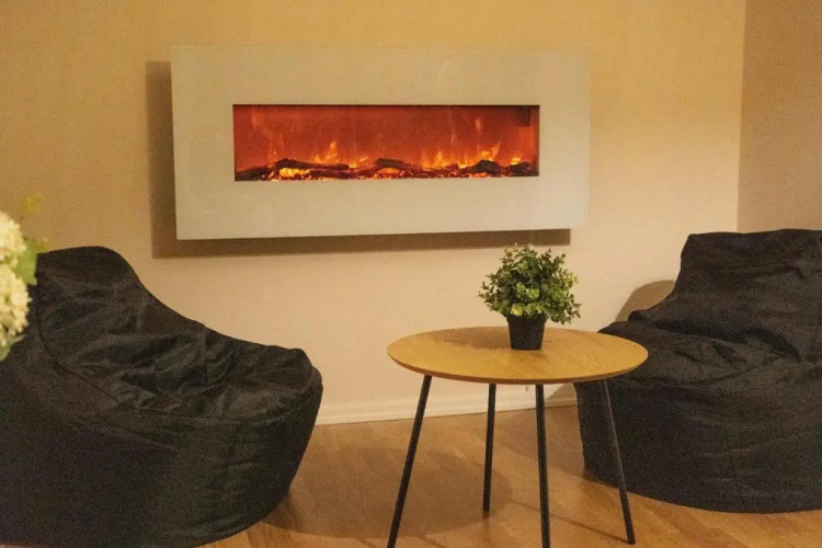 Design apartment with lake view, sauna, fireplace