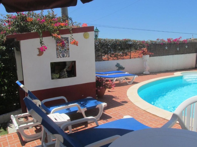 Studio with pool view