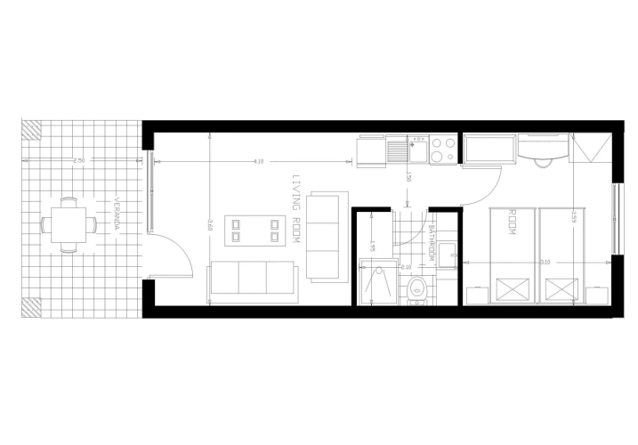 1 Bedroom Suite with garden view