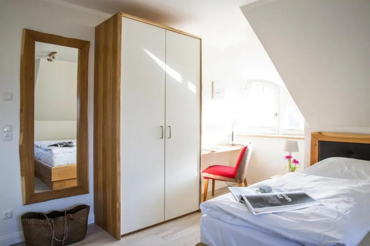 Reetdachhaus am Bodden mit Sauna