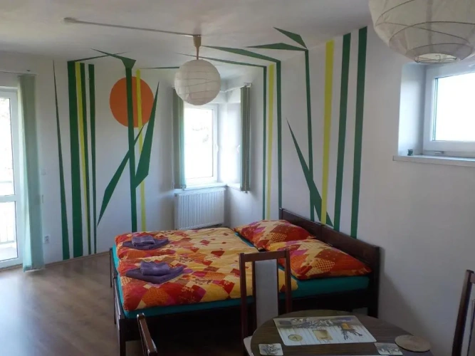 Studio with balcony
