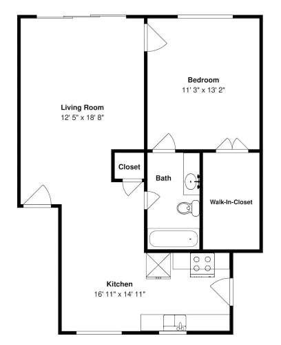 1 Bedroom Standard room with balcony