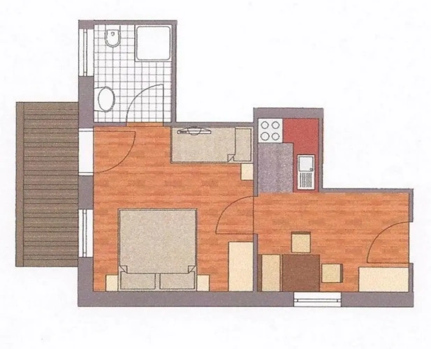 1 Bedroom Apartment with balcony