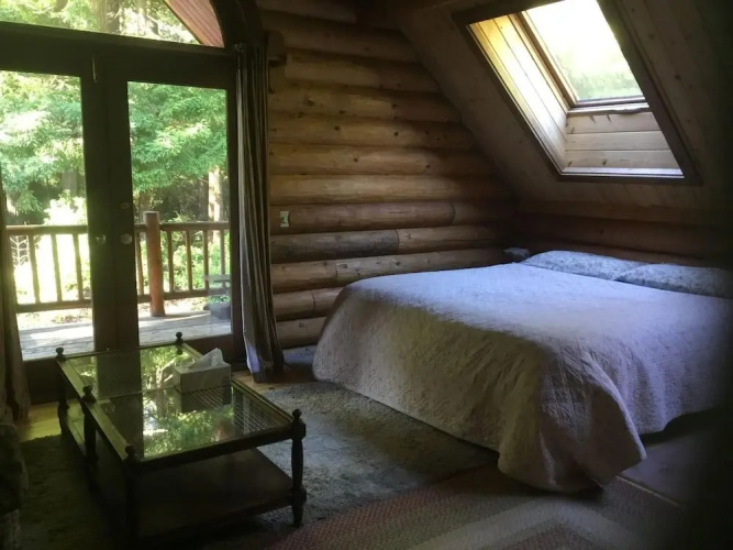 Redwood Log Cabin