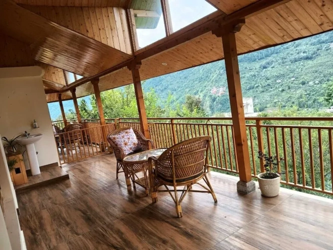 Deluxe Double room with balcony and with mountain view