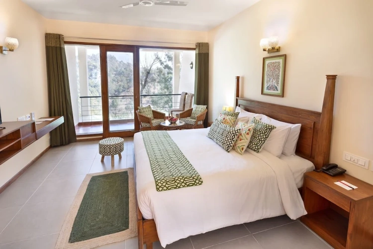 Deluxe Double room with balcony and with land view