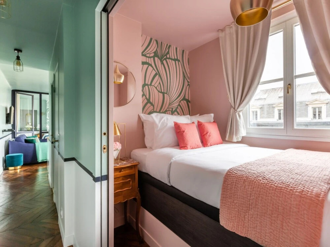 Luxury 2 Bedroom With AC - Louvre & Champs Elysees