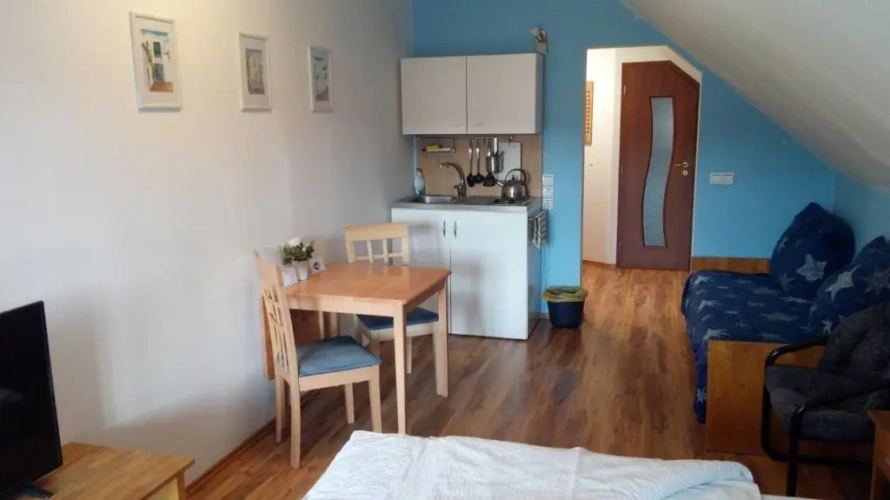 Studio with balcony