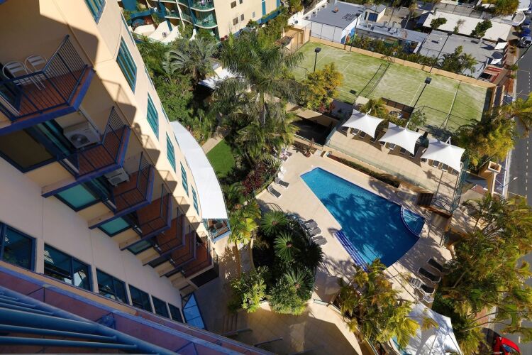 Peninsular Beachfront Resort Over view