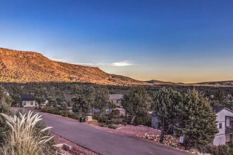 Modern Pine Retreat w/ Deck & Stunning Views!