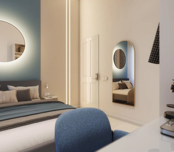 Deluxe Double room with balcony and with city view