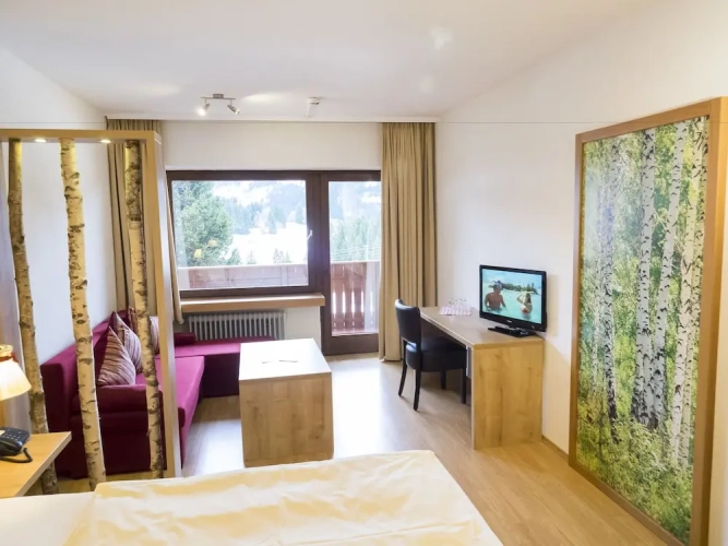 1 Bedroom Economy Double room with balcony and with mountain view