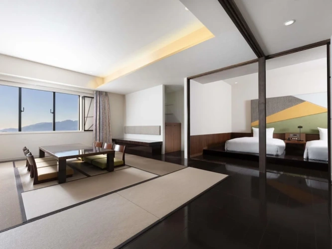 Executive Twin Family Suite with mountain view