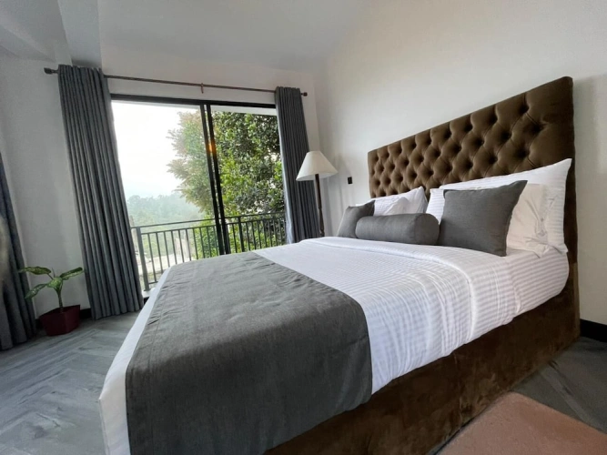 Deluxe Double room with balcony and with mountain view