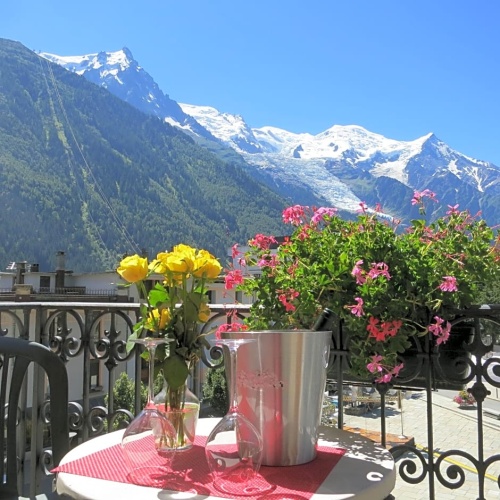Standard Twin room with balcony and with view