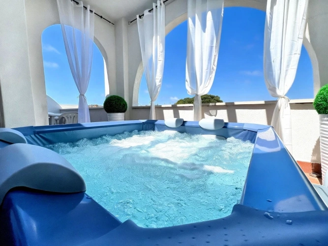 Double Apartment with balcony and with courtyard view
