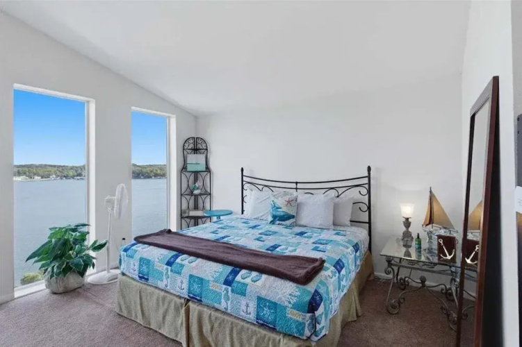 Lakefront Home w/ Double Deck, Slip, Firepit & Game Room