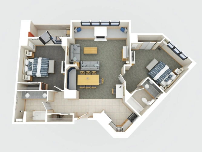 2 Bedrooms Standard Double room