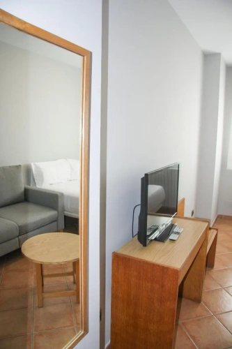Studio with balcony