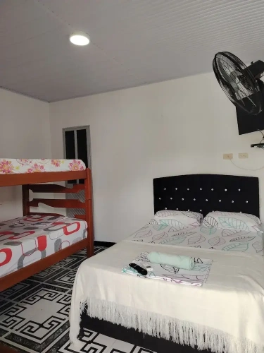 Economy Quadruple room with pool view