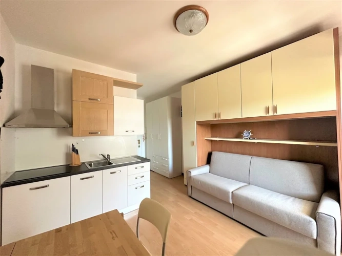 Studio with balcony