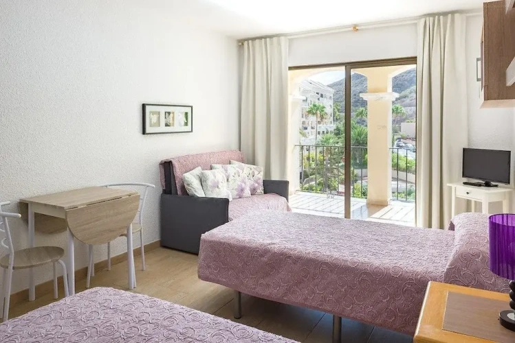 Studio with balcony