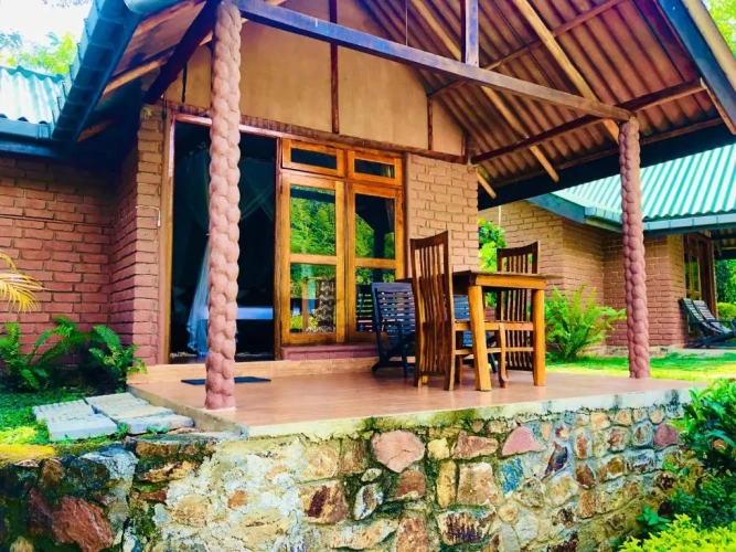 Double Chalet with balcony and with mountain view