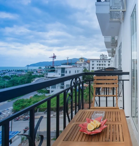Deluxe Double room with balcony and with sea view