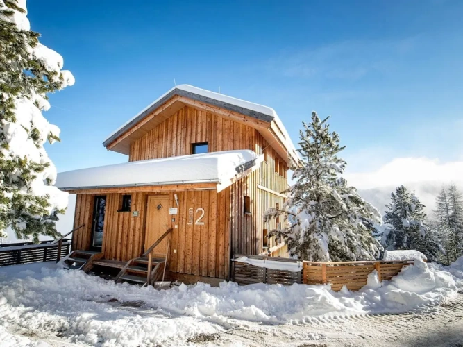 Chalet with balcony