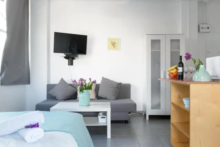 Apartment with balcony and with view