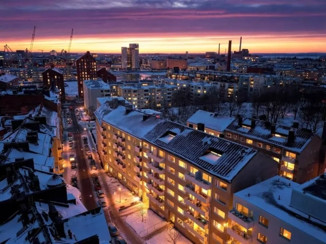 Apartment with balcony and with city view
