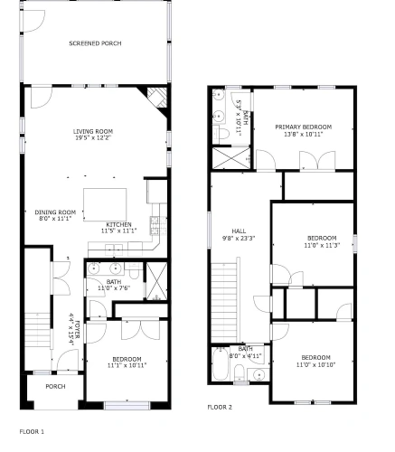 4 Bedrooms Cottage with balcony