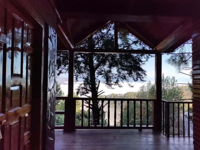 Luxury Double room with balcony and with land view