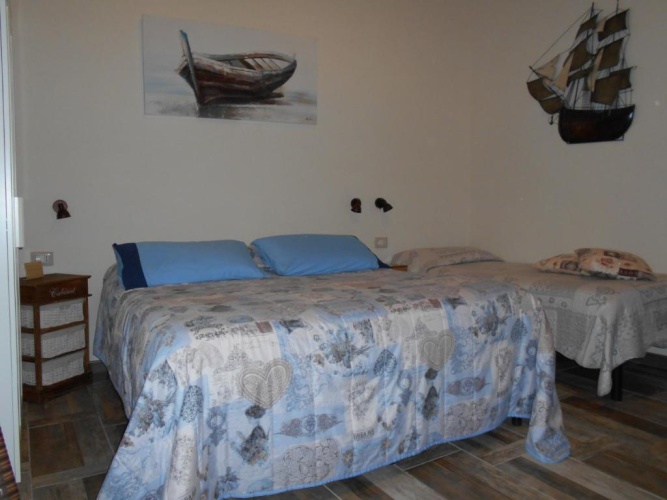 Standard Quadruple room with balcony and with view