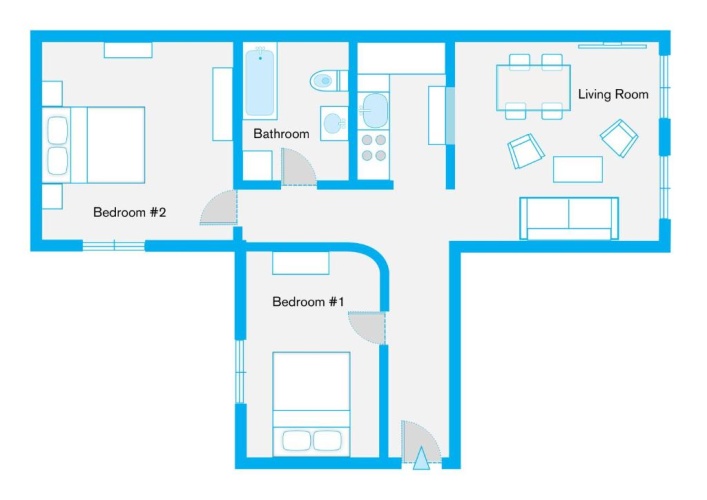 2 Bedrooms Apartment