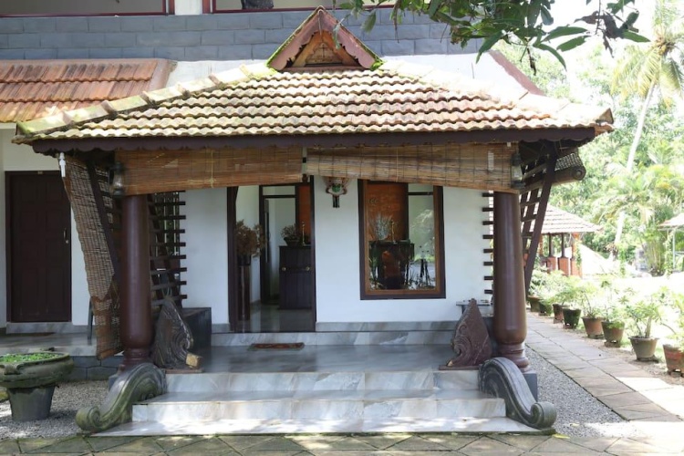 Outside