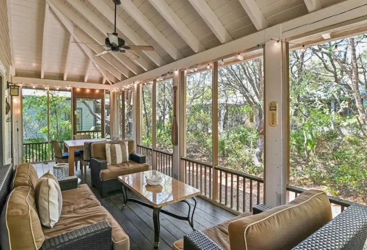 Cottage with balcony
