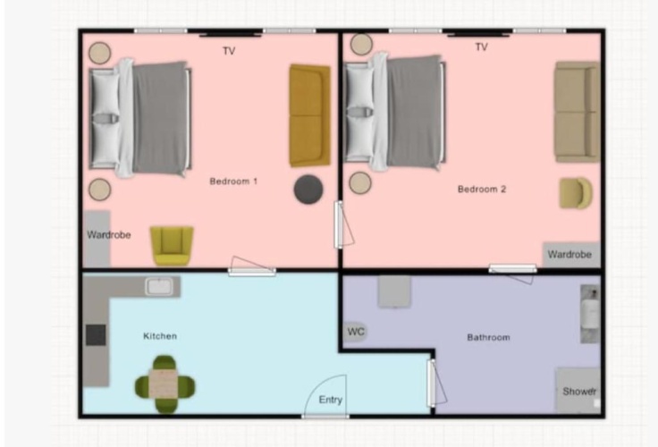 2 Bedrooms Apartment