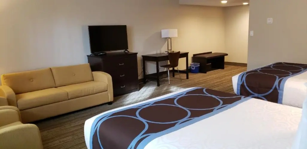 Quadruple Studio Suite with pool view