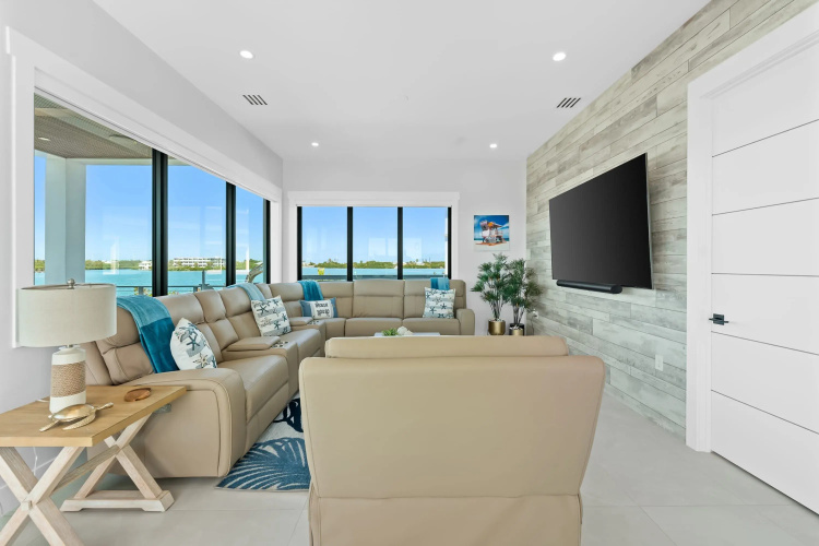 Luxury Seaside Escape Pool Dock Scenic Views