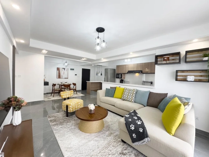 2 Bedrooms Family Apartment with balcony and with city view