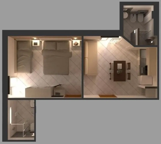 Standard Triple room with balcony