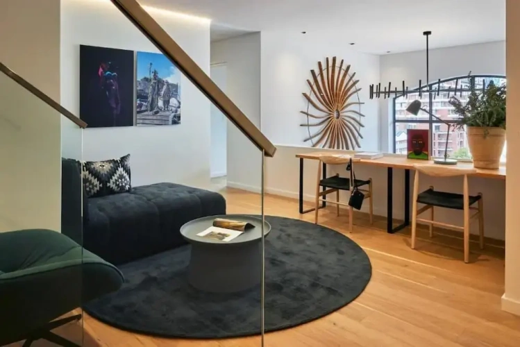 Luxury Penthouse room with balcony and with mountain view