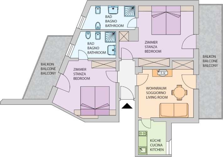 2 Bedrooms Apartment