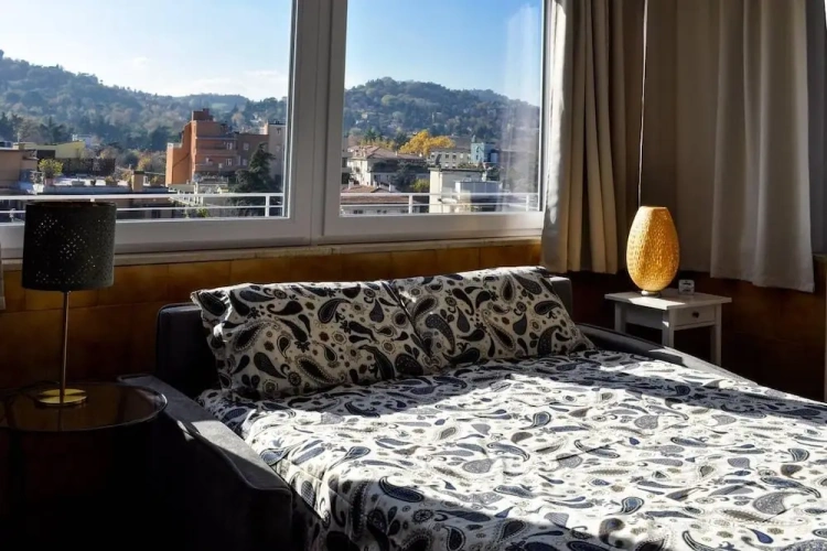 Studio with balcony