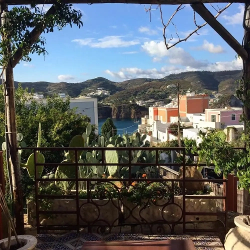 Deluxe Quadruple room with balcony and with sea view