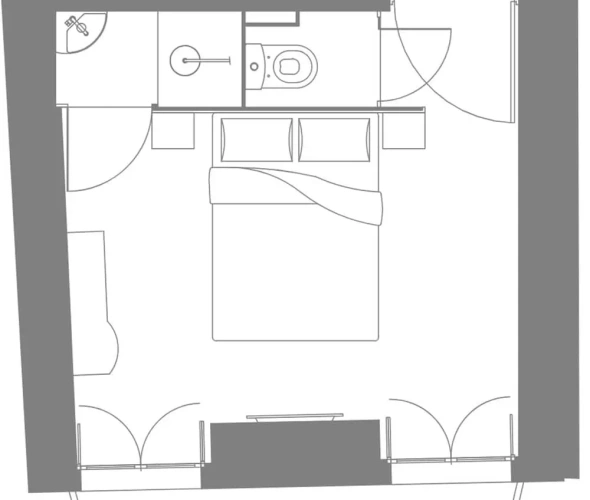 Comfort Double room with city view