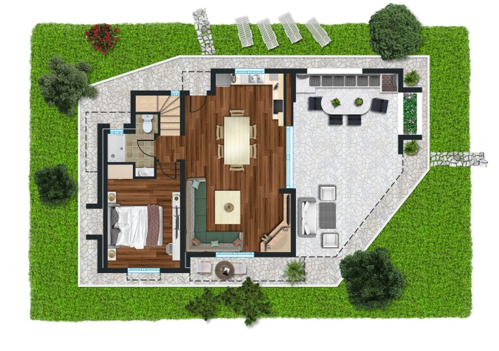 3 Bedrooms Villa with garden view