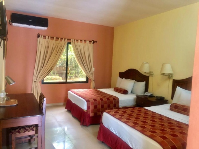 Deluxe Quadruple room with balcony and with view