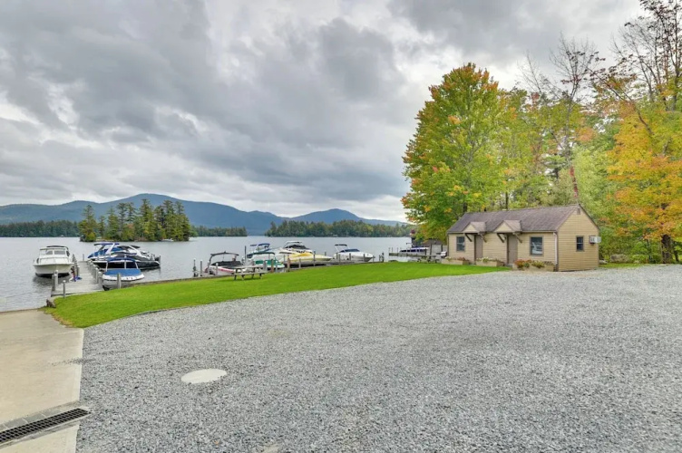 Lake George Waterfront Cabin w/ On-site Marina!